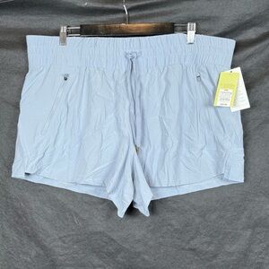 All in Motions Women’s Stretch Woven Shorts Light Blue Athletic Size XXL